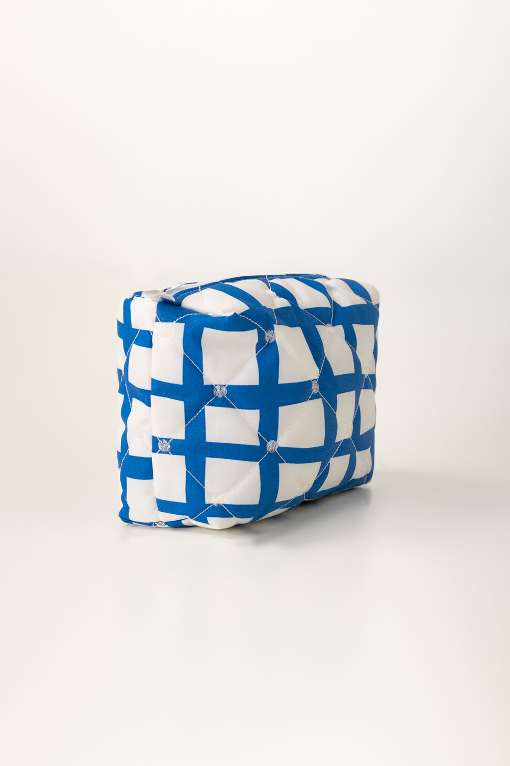 Blue Print Quilted Pouch