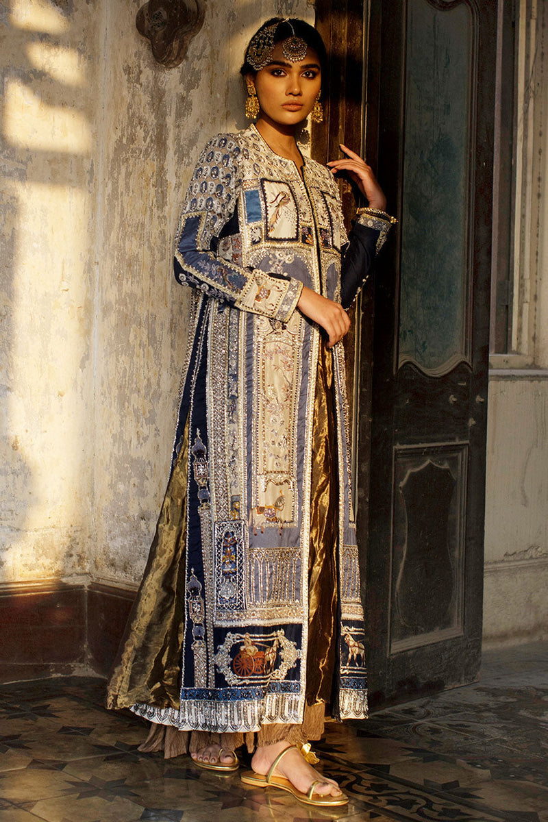 Blue Resham Jacket