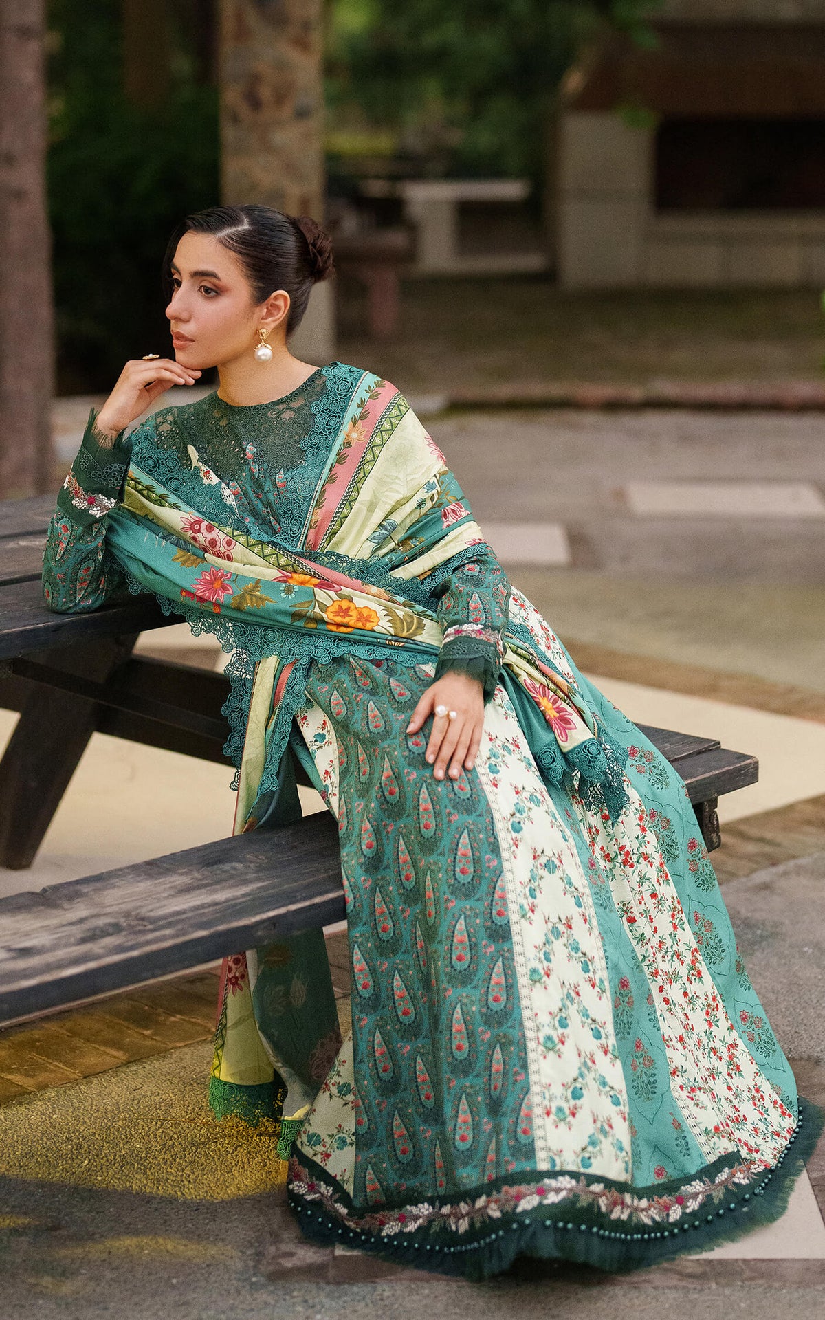 Botanical Breeze-MWL25-10 | 3pcs Embroidered Stitched Suit