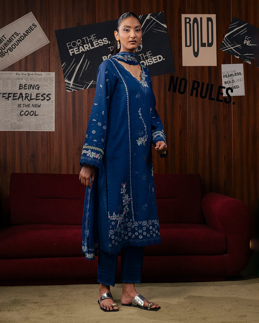 Printed Tussar Silk Dupatta