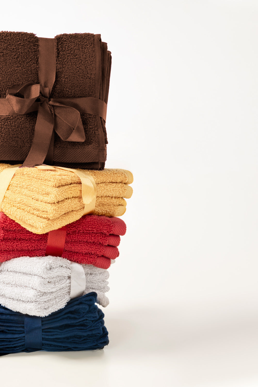 Brunette Combed Towel 4Pcs Set