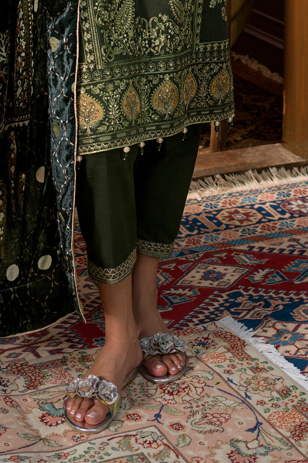 3 Piece Embroidered Suit