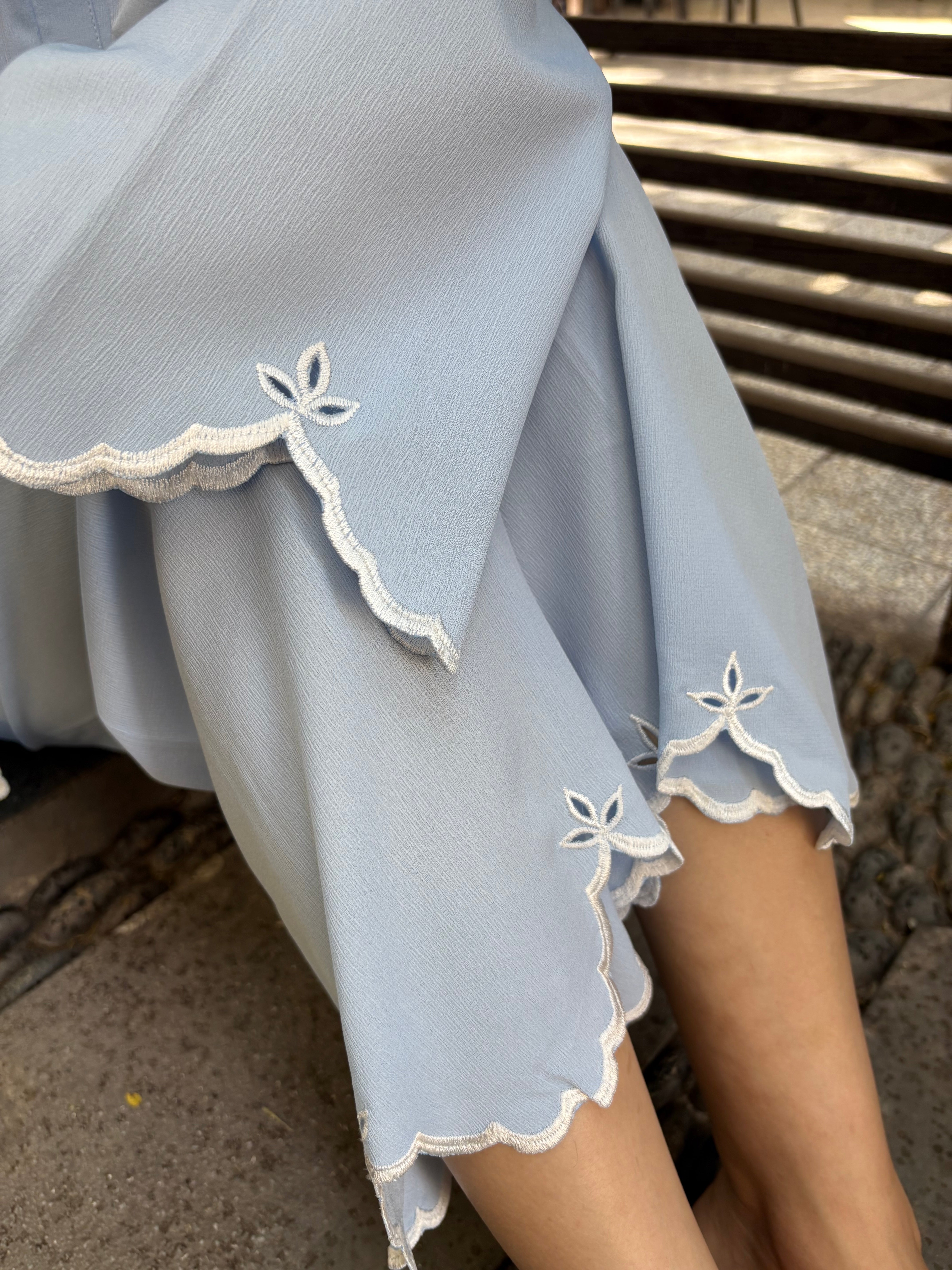 Powder Blue Dahlia Set