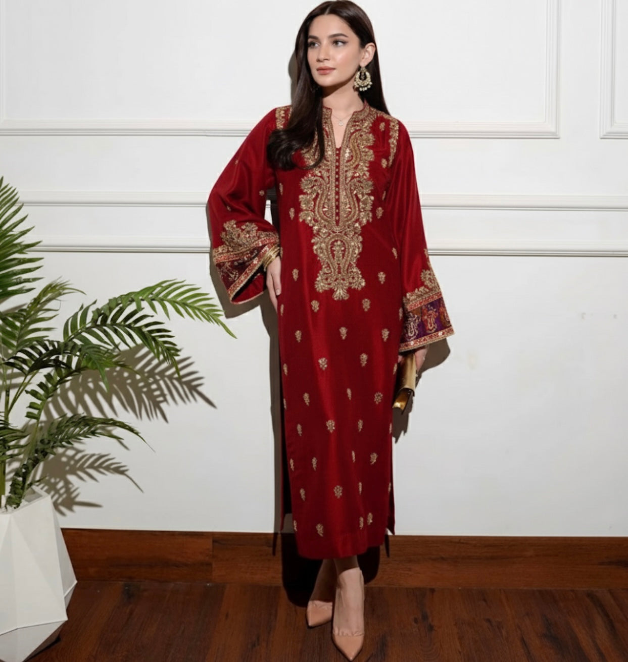 Deep Red Muskan-Festive