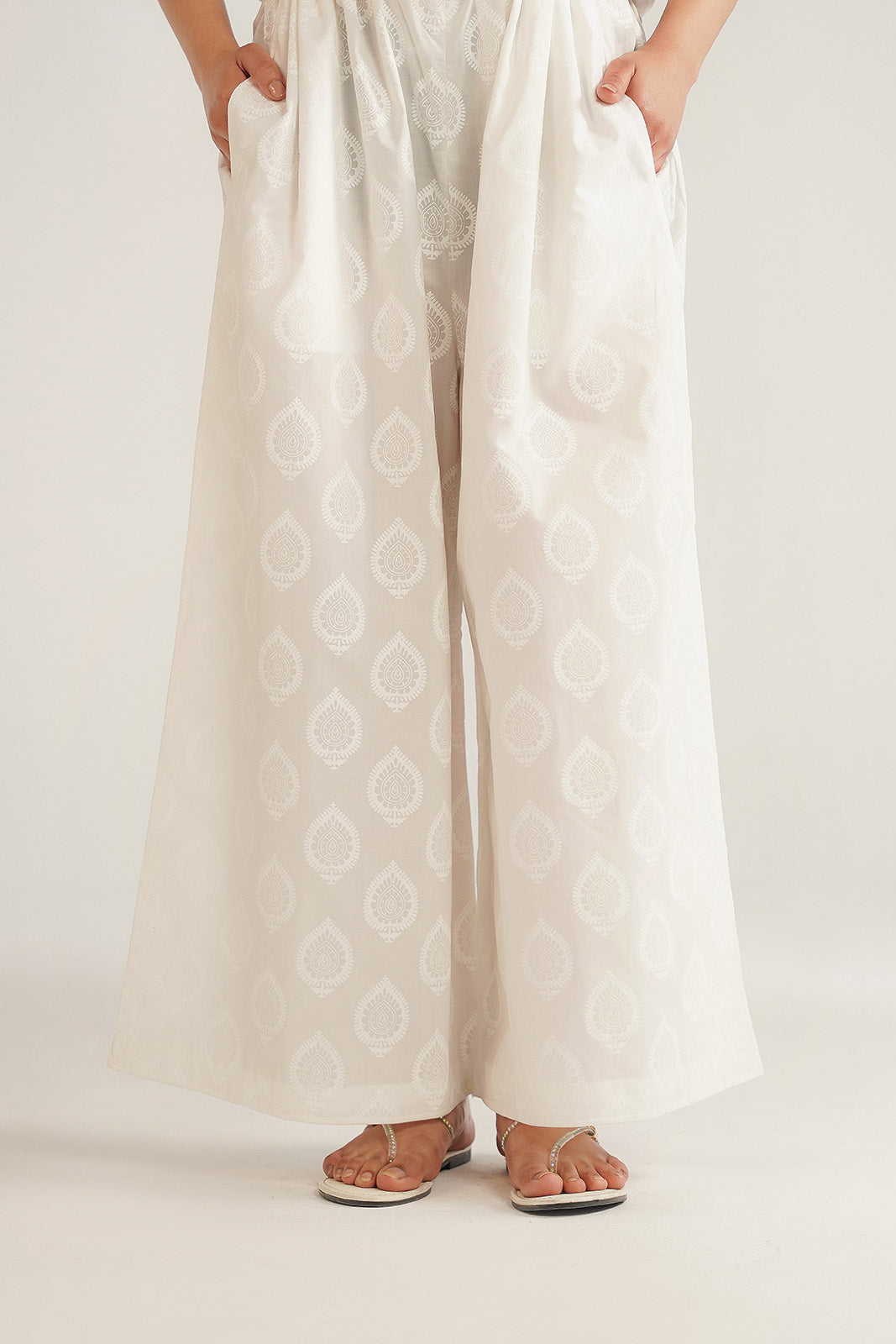 1 Piece Printed Cambric Printed Plazzo (CB0023)
