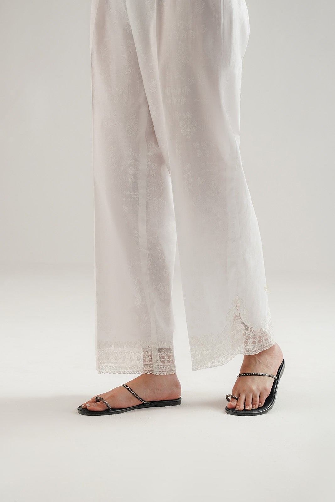 1 Piece Printed Cambric Embroidered Culottes (CB0032)