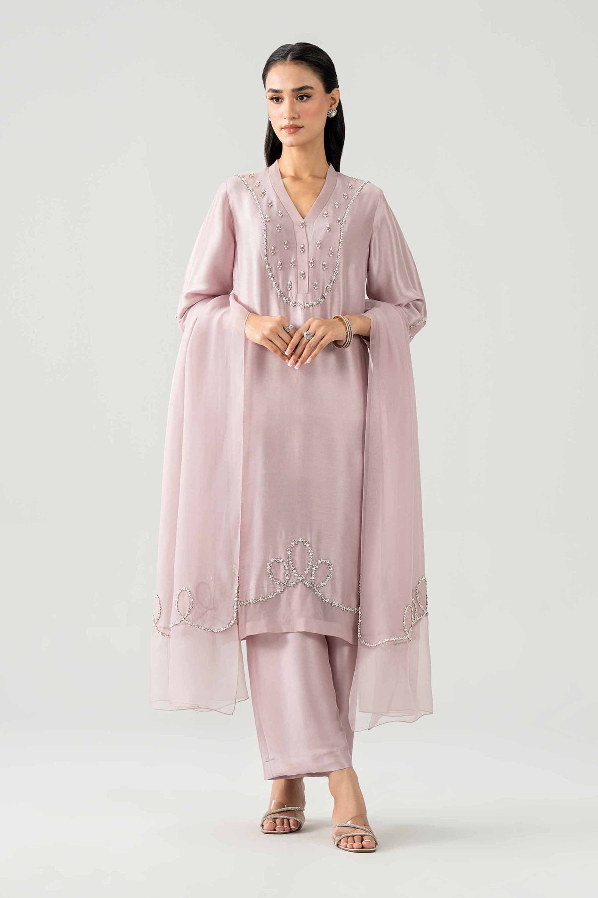3 Piece - Embroidered Suit - CBS26-01