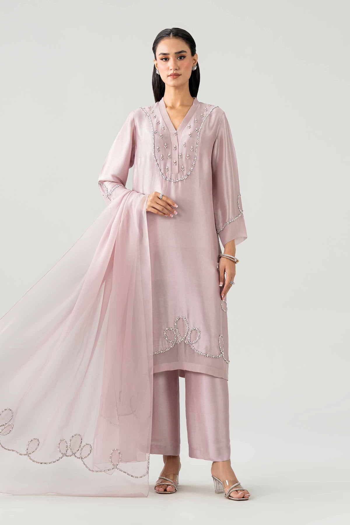 3 Piece - Embroidered Suit - CBS26-01
