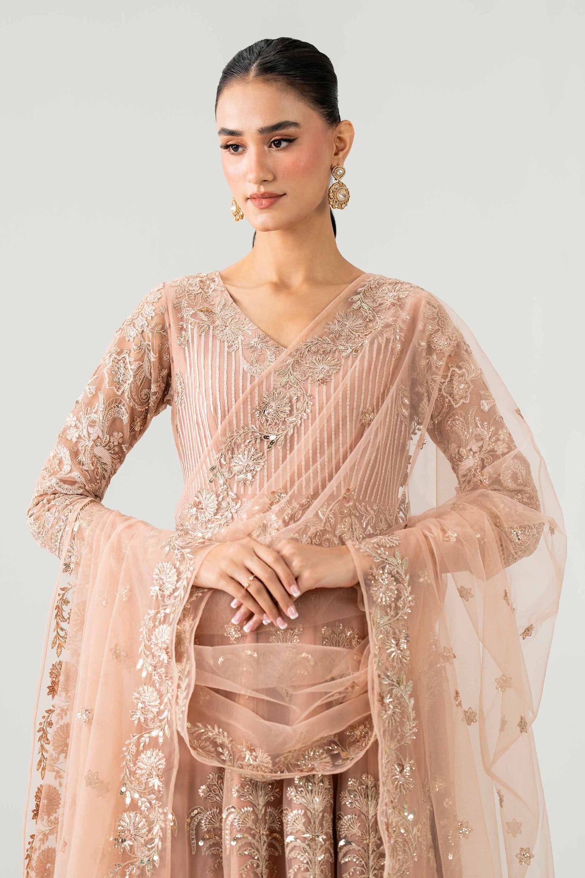 2 Piece - Embroidered Suit - CBS26-06