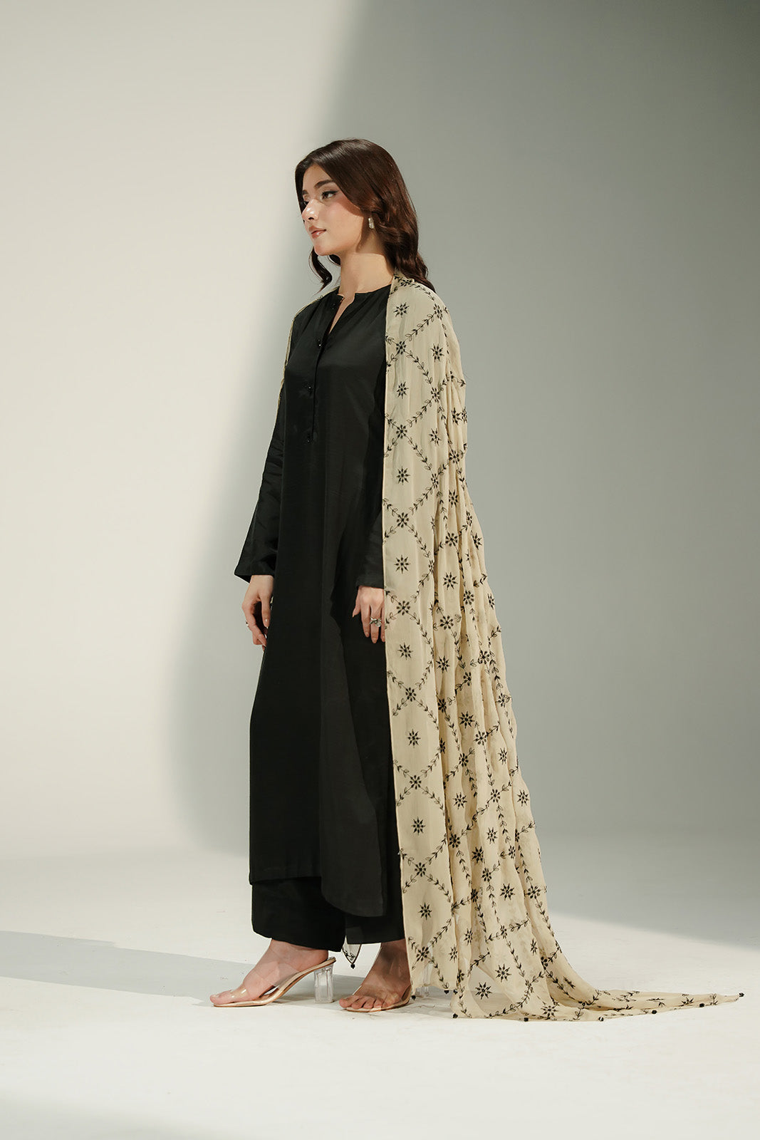 1 Piece Chiffon Embroidered Dupatta (CD0015)