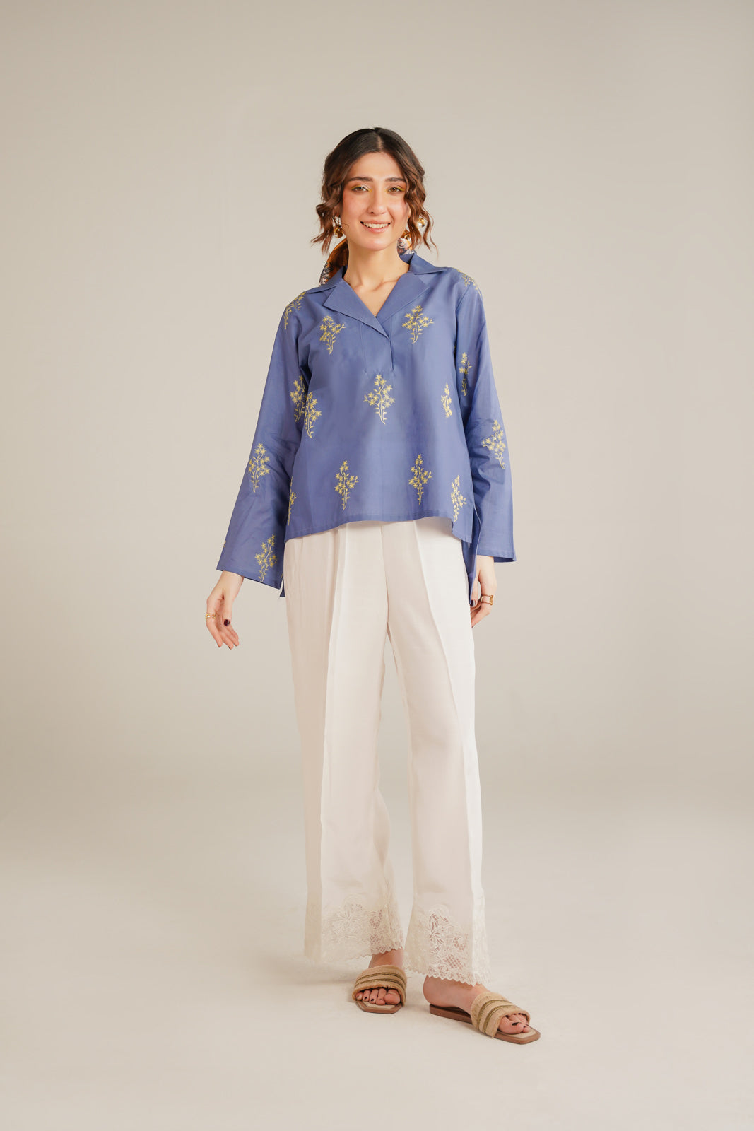 1 Piece Lawn Embroidered Shirt (CF0153)