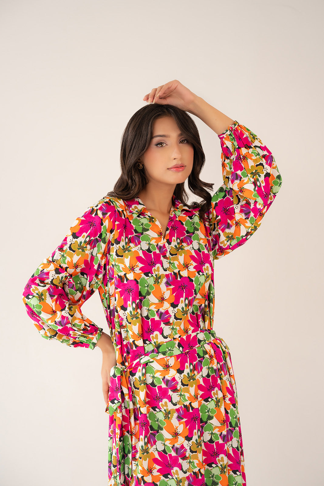 1 Piece Printed Viscose Linen Printed Shirts (CF0173)