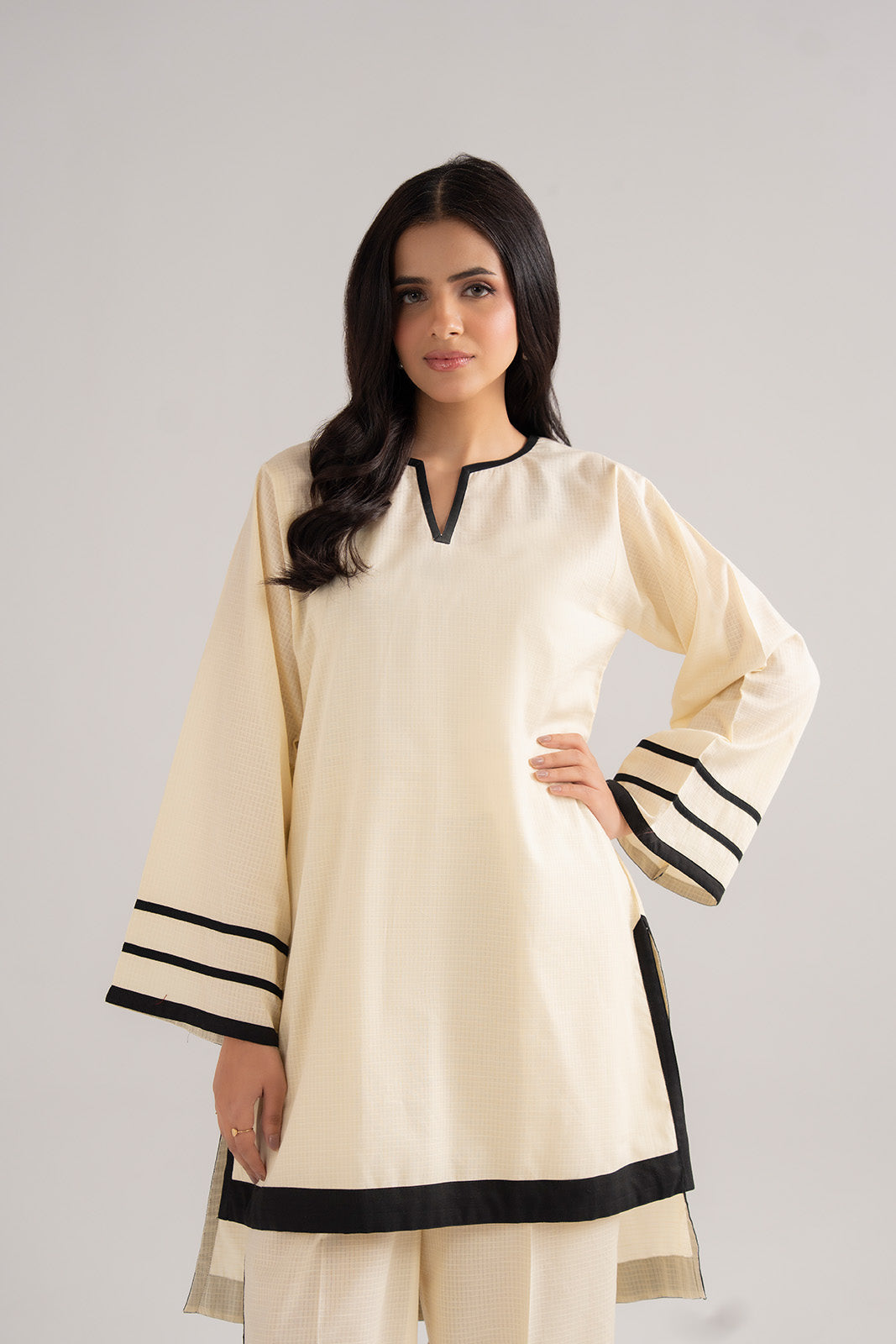 2 Piece Cotton Rip Stop Solid Suit (CF0185)