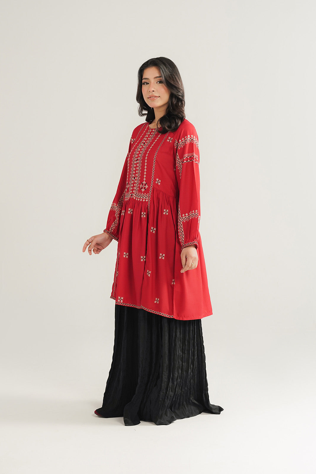 1 Piece Arbi Lawn Embroidered Shirt (CF0191)