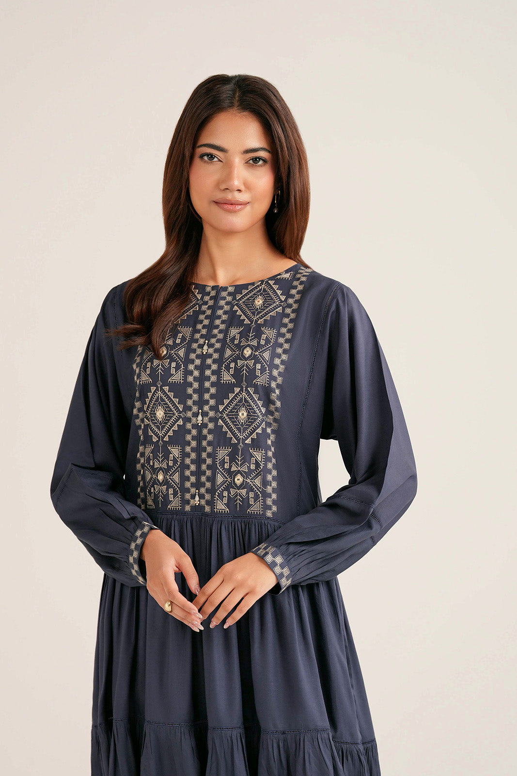 1 Piece Arbi Lawn Embroidered Top (CF0195)