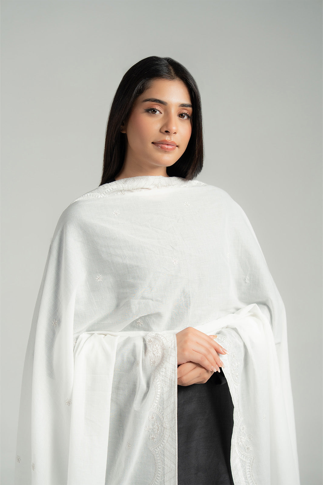 1 Piece Lawn Embroidered Shawl (CH0063)