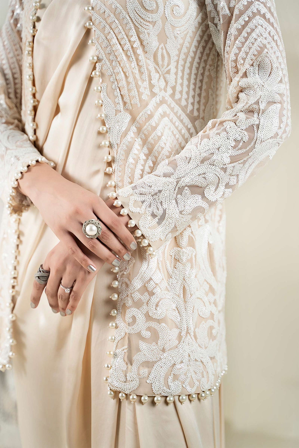 Embroidered Net Fabric (1Pc) | LF-CH25-09