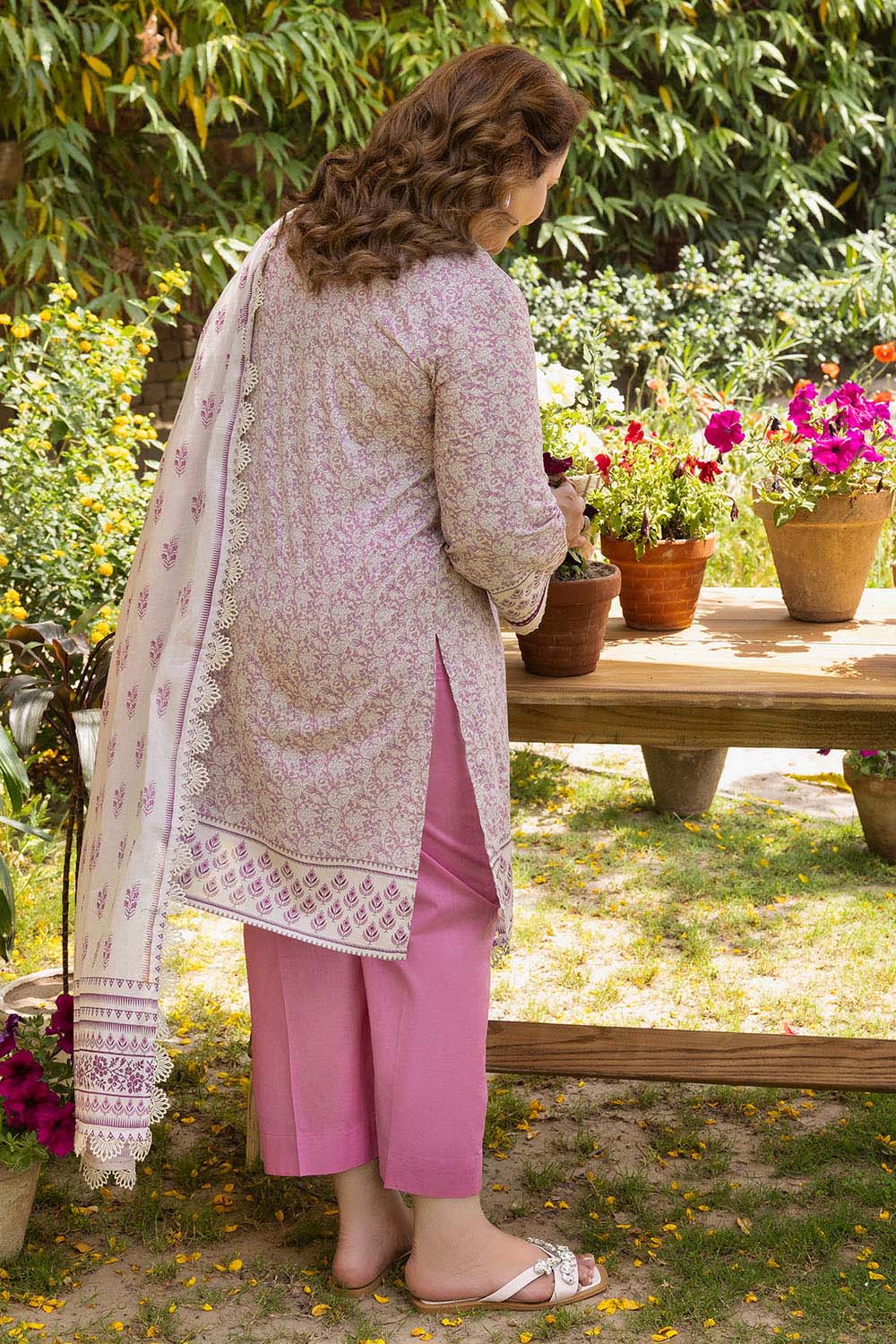 3 Piece Printed Suit
