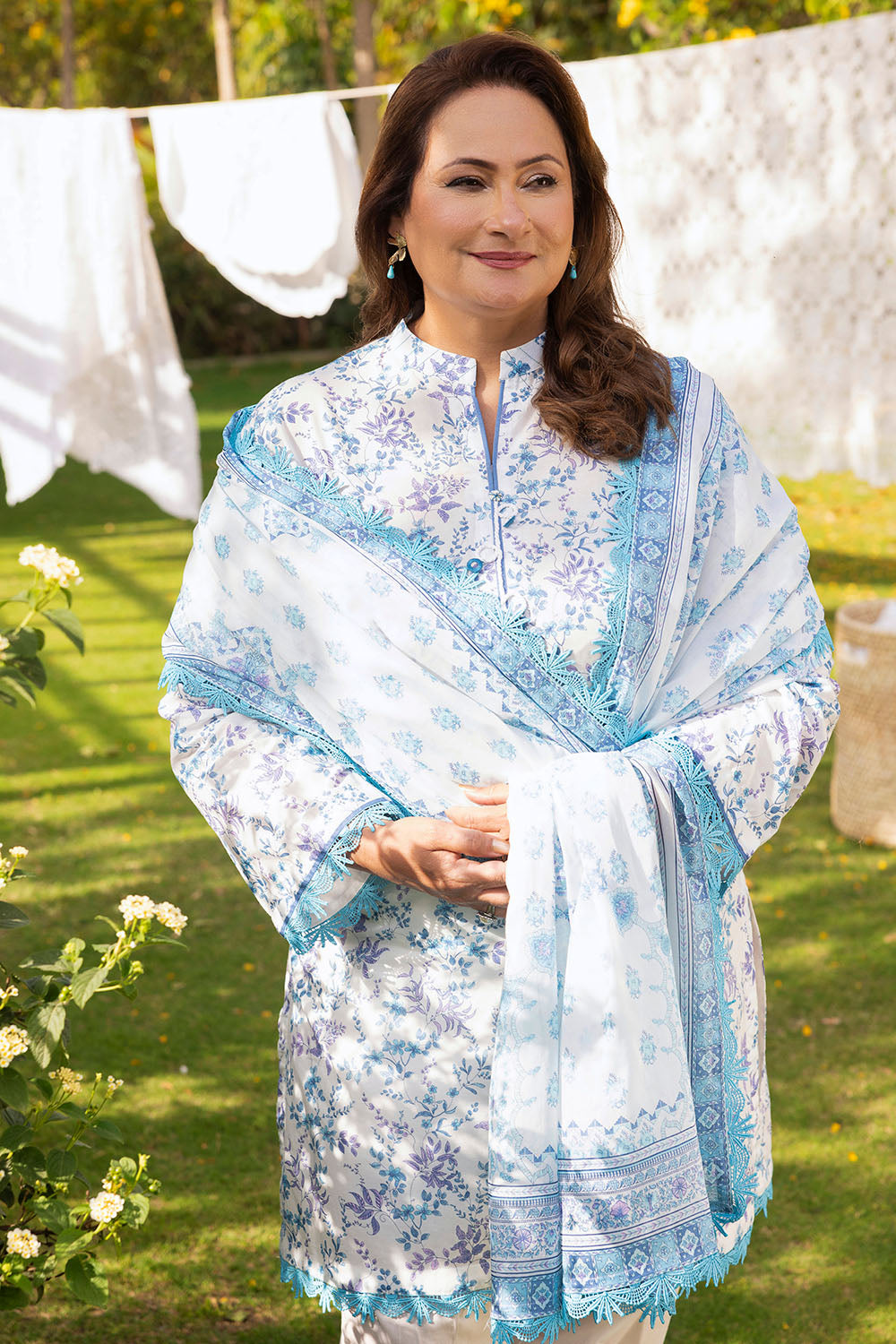 3 Piece Printed Suit