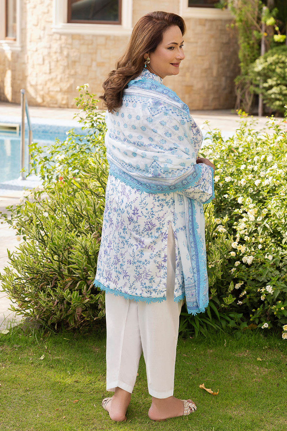 3 Piece Printed Suit