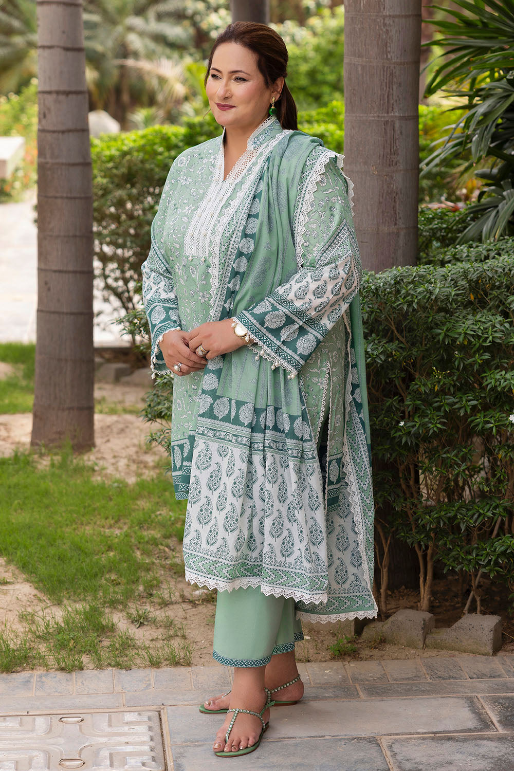 3 Piece Printed Suit