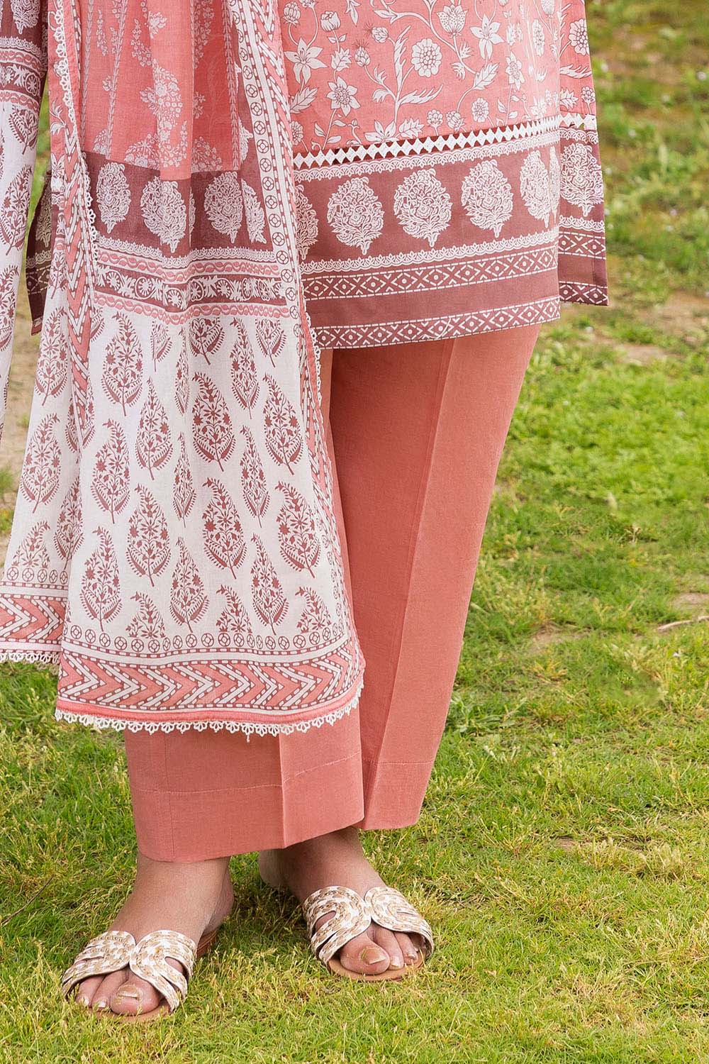 3 Piece Printed Suit