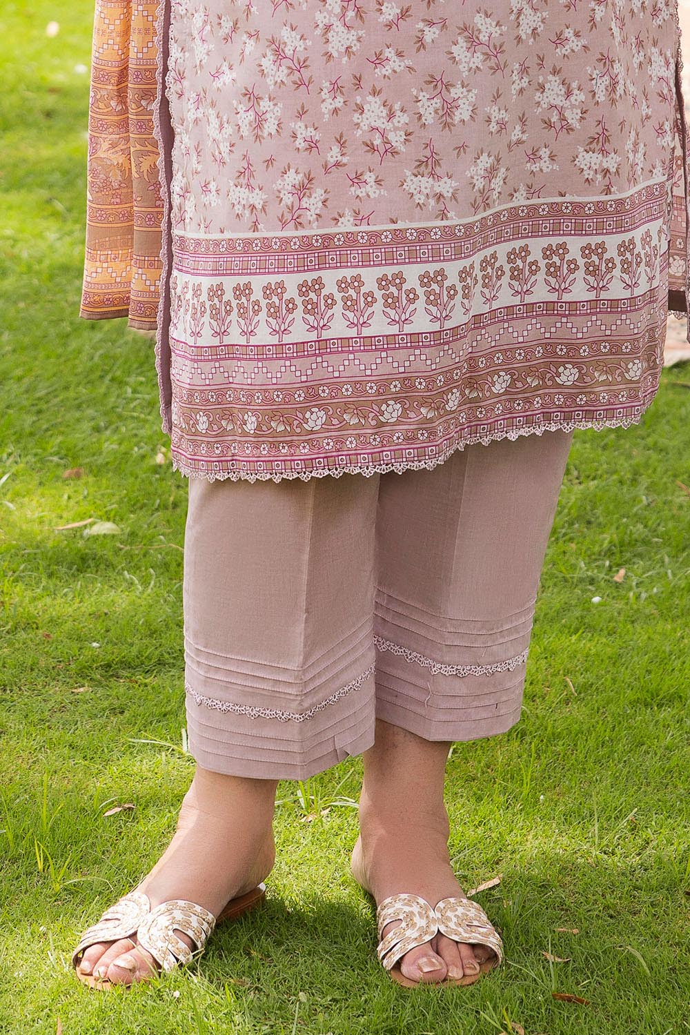 3 Piece Printed Suit