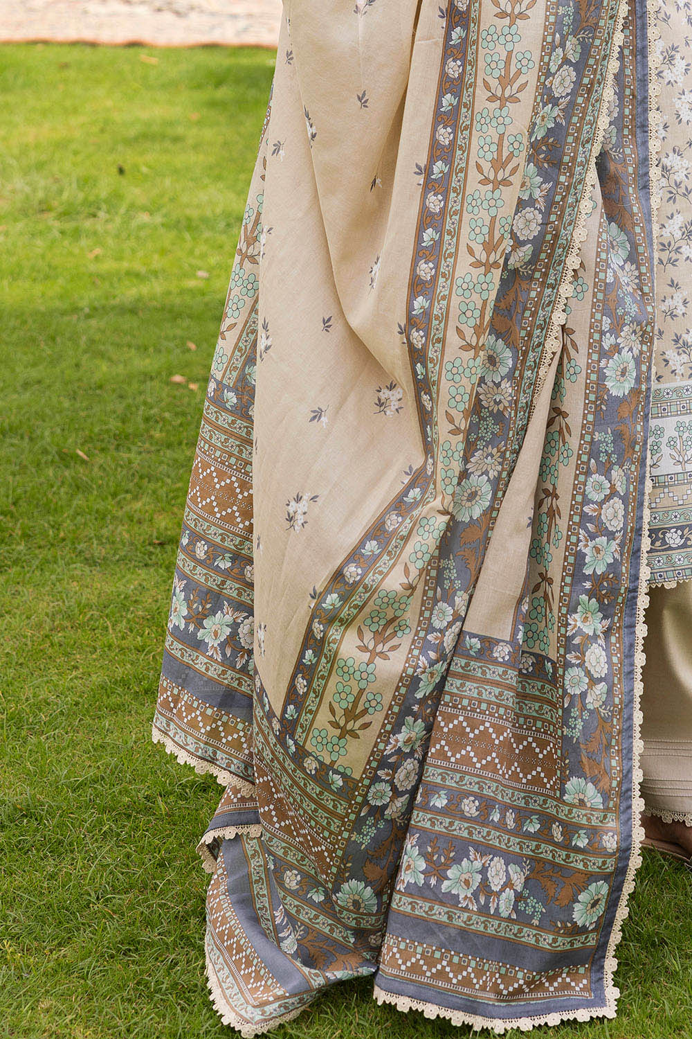 3 Piece Printed Suit