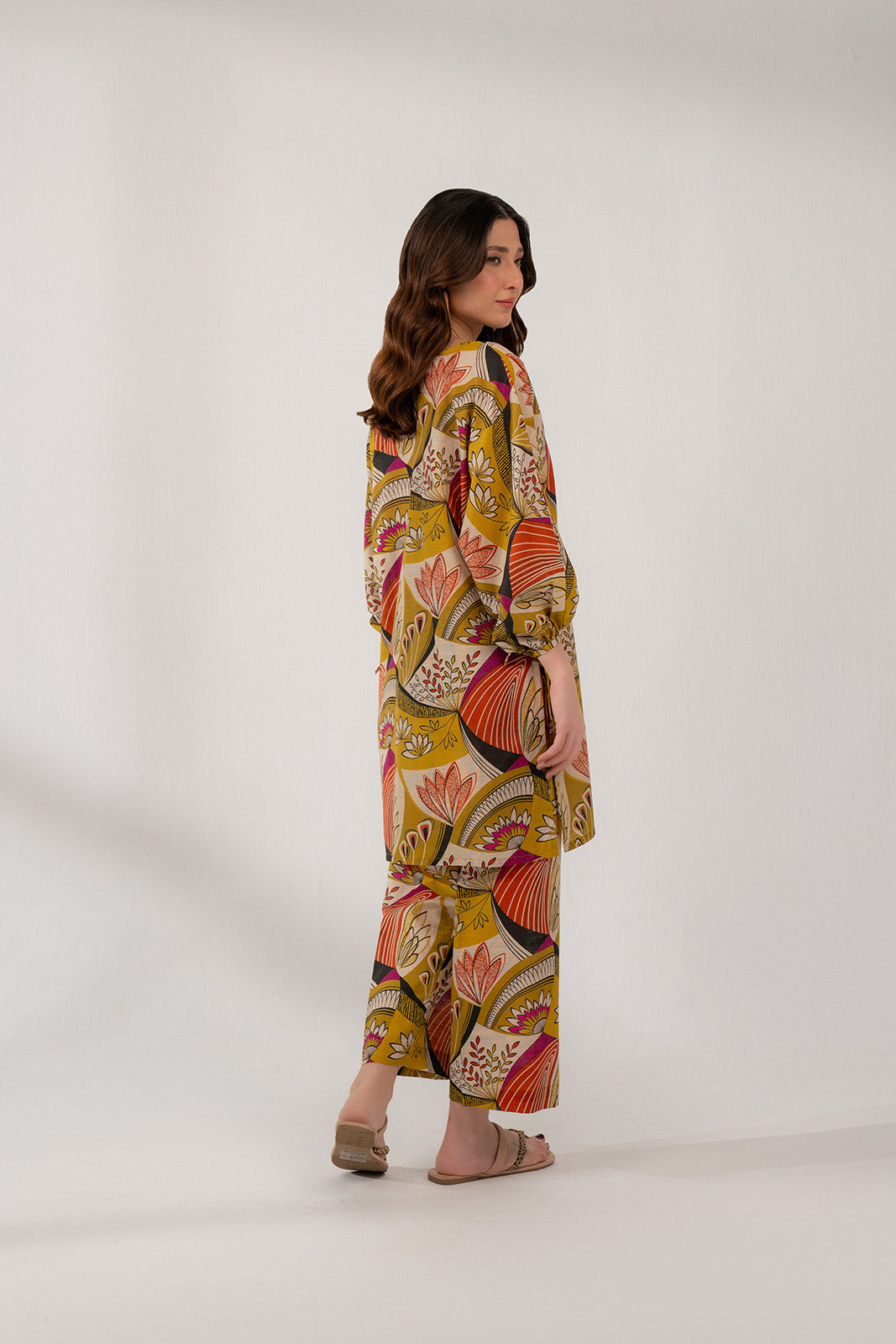 2 Piece Printed Slub Khaddar Printed Shirt (CP0218)