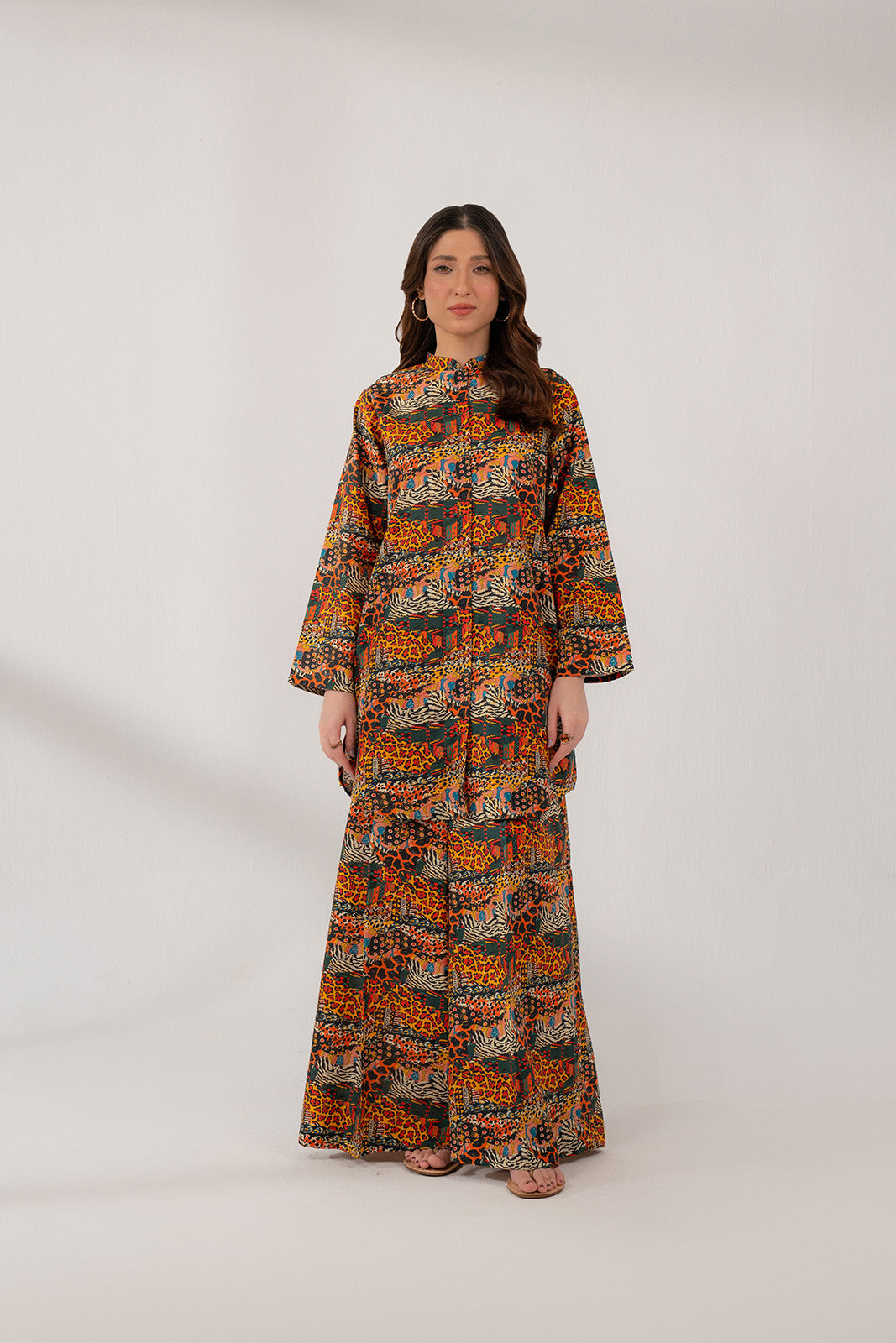2 Piece Printed Slub Khaddar Printed Shirt (CP0219)