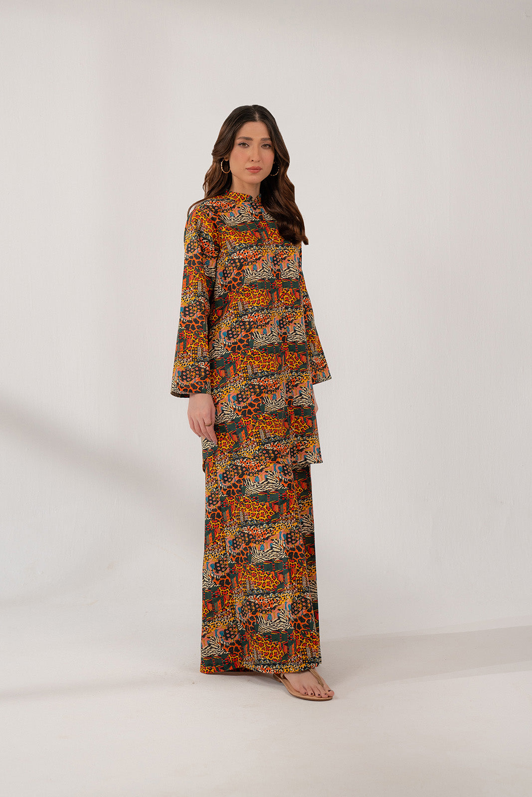 2 Piece Printed Slub Khaddar Printed Shirt (CP0219)