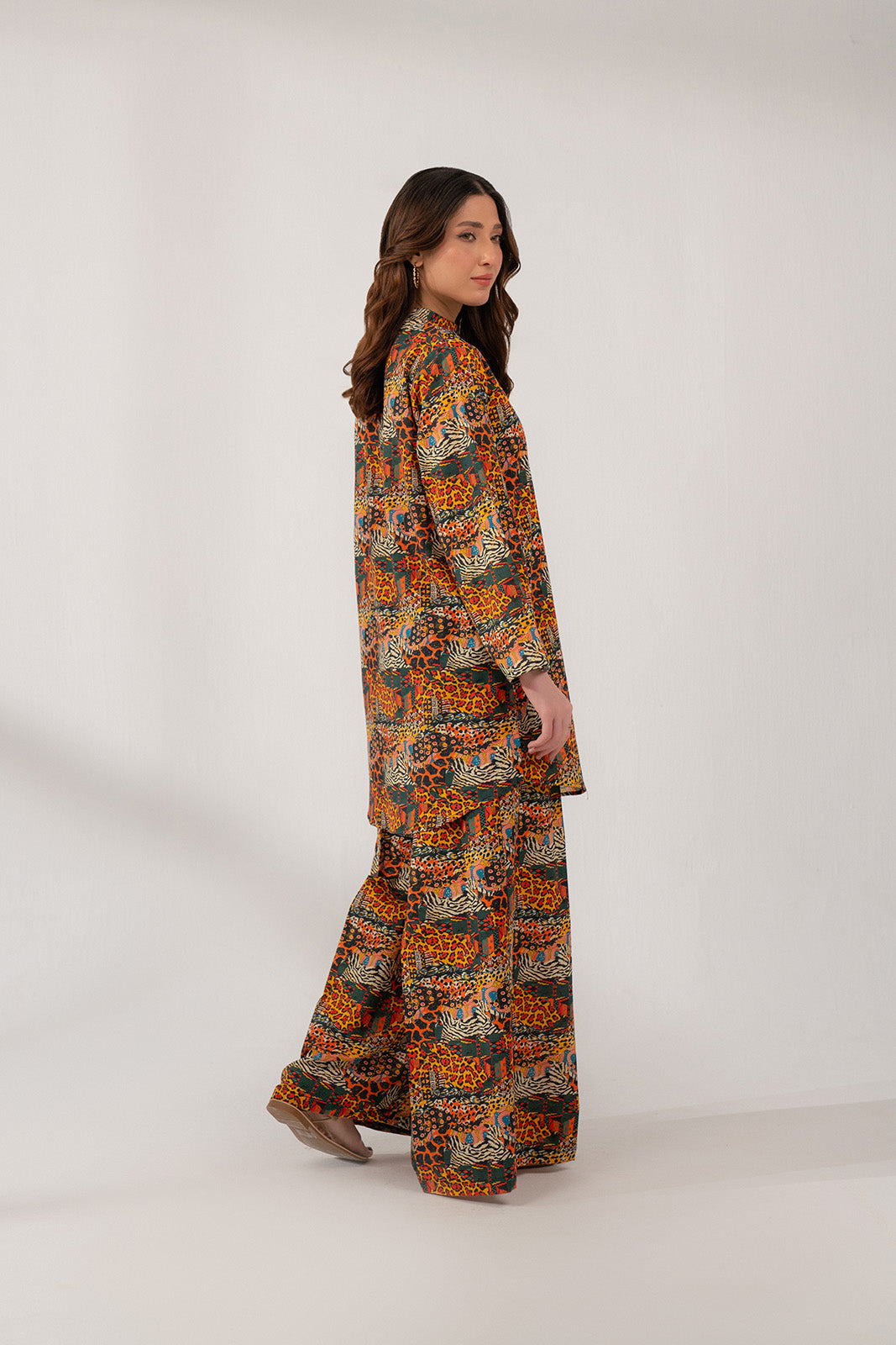 2 Piece Printed Slub Khaddar Printed Shirt (CP0219)