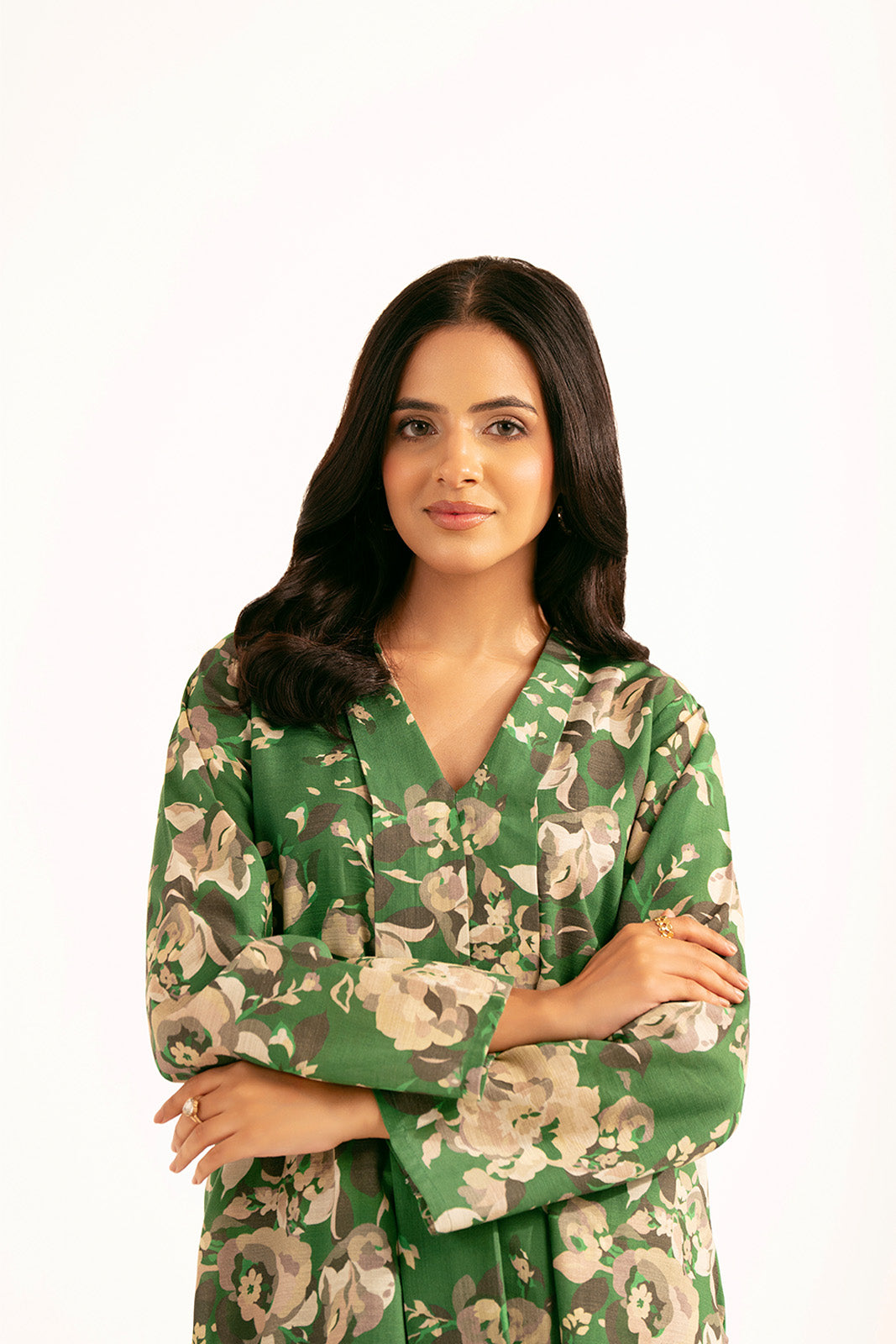 2 Piece Printed Slub Khaddar Printed Shirt (CP0220)