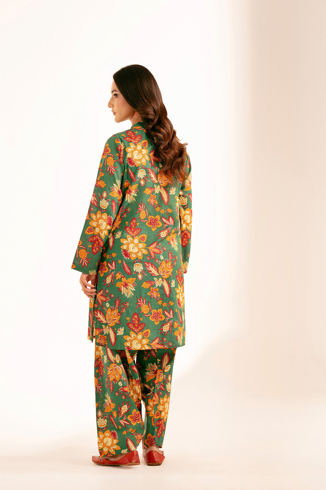 2 Piece Printed Slub Khaddar Printed Shirt (CP0221)
