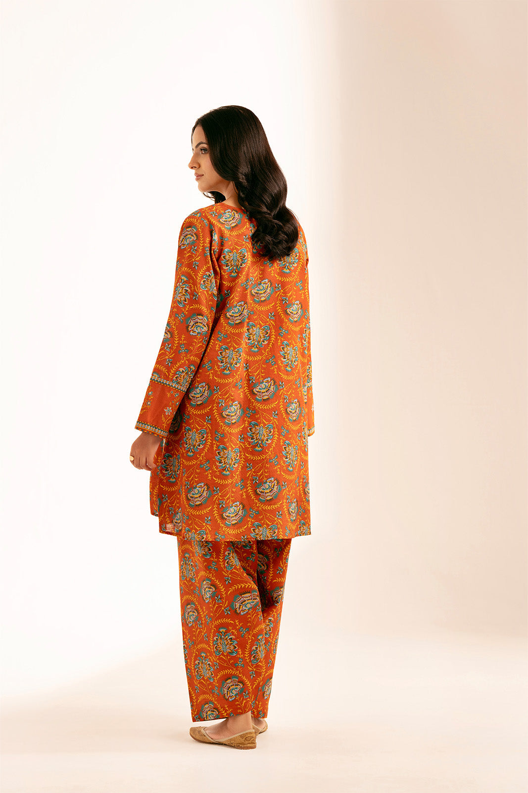 2 Piece Printed Slub Khaddar Printed Shirt (CP0224)