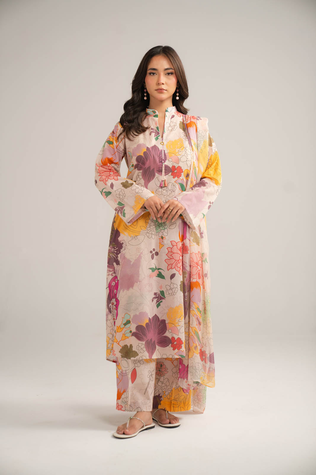 3 Piece Printed Lawn Printed Suit (CP0379)