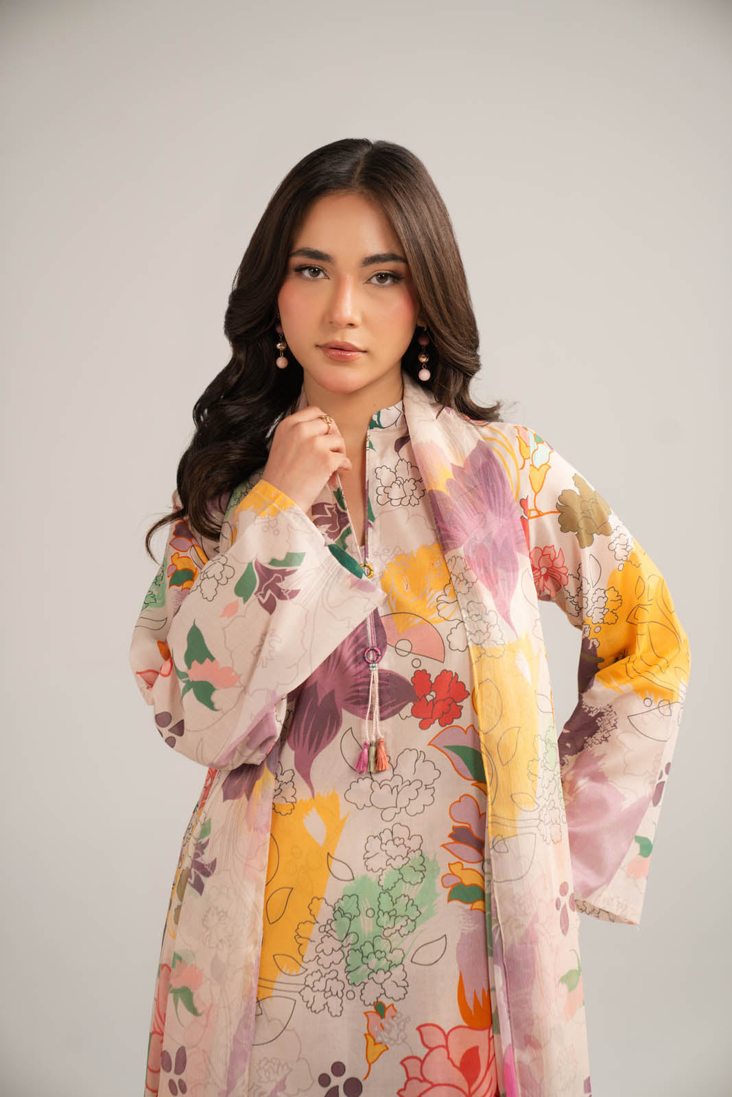 3 Piece Printed Lawn Printed Suit (CP0379)