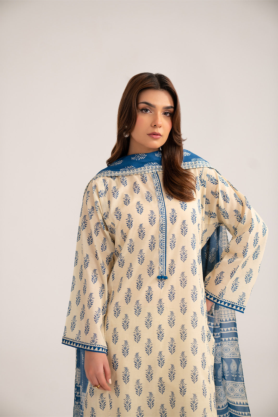 3 Piece Printed Lawn Printed Suit (CP0381)
