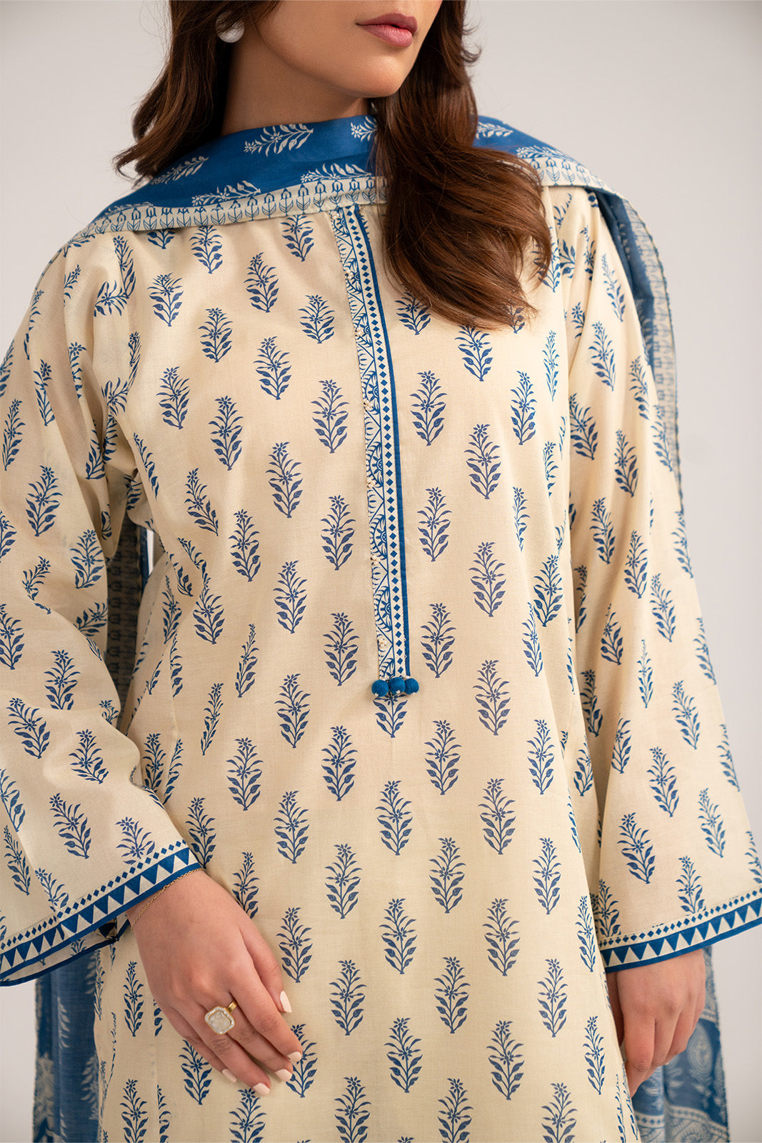 3 Piece Printed Lawn Printed Suit (CP0381)