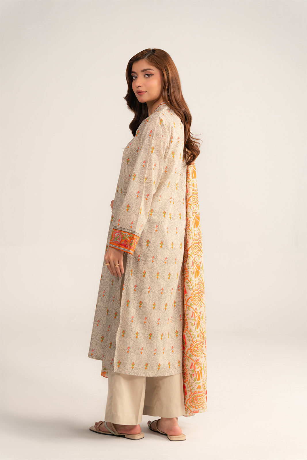 3 Piece Printed Lawn Printed Suit (CP0405)