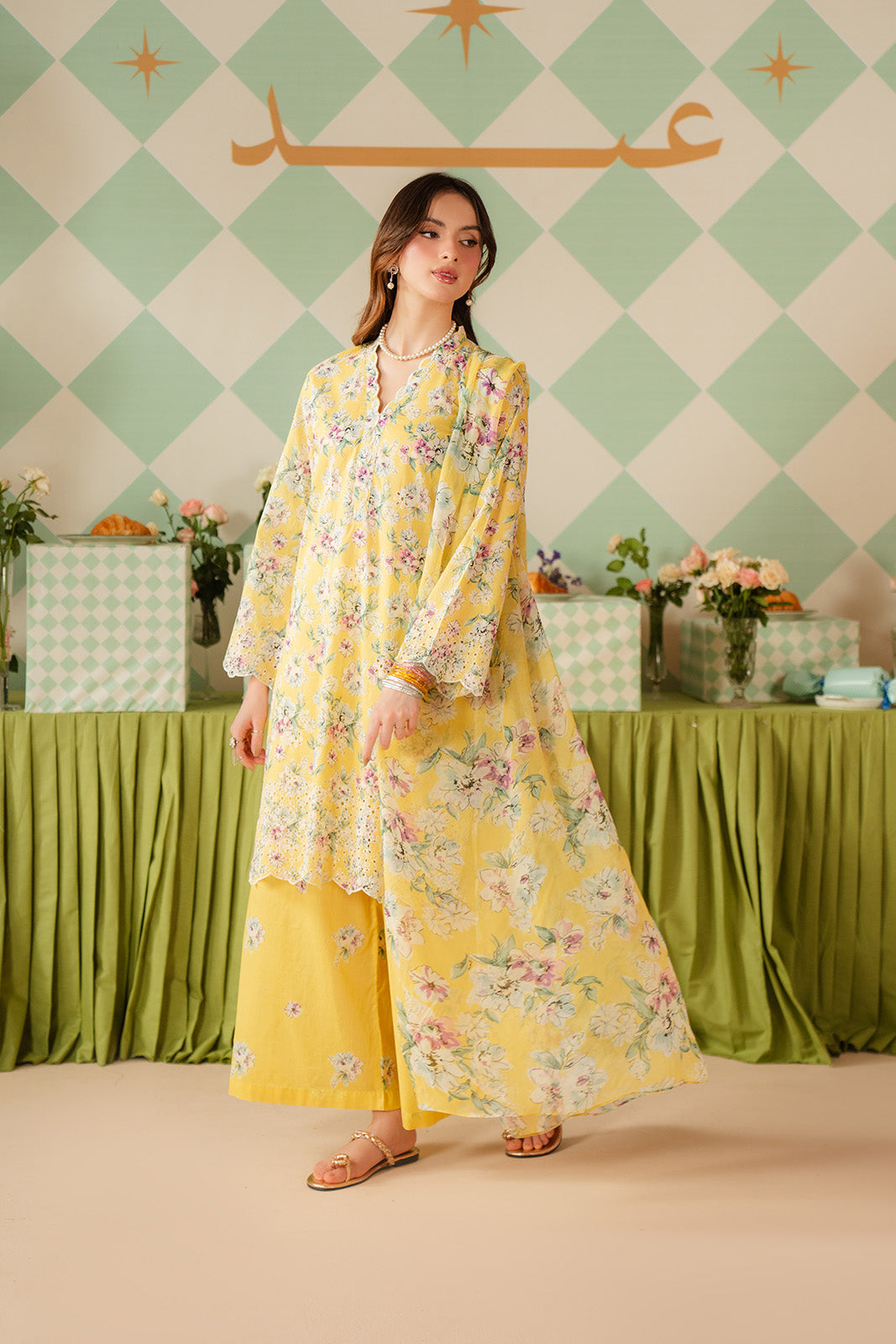 3 Piece Printed Lawn Embroidered Suit (CP0466)
