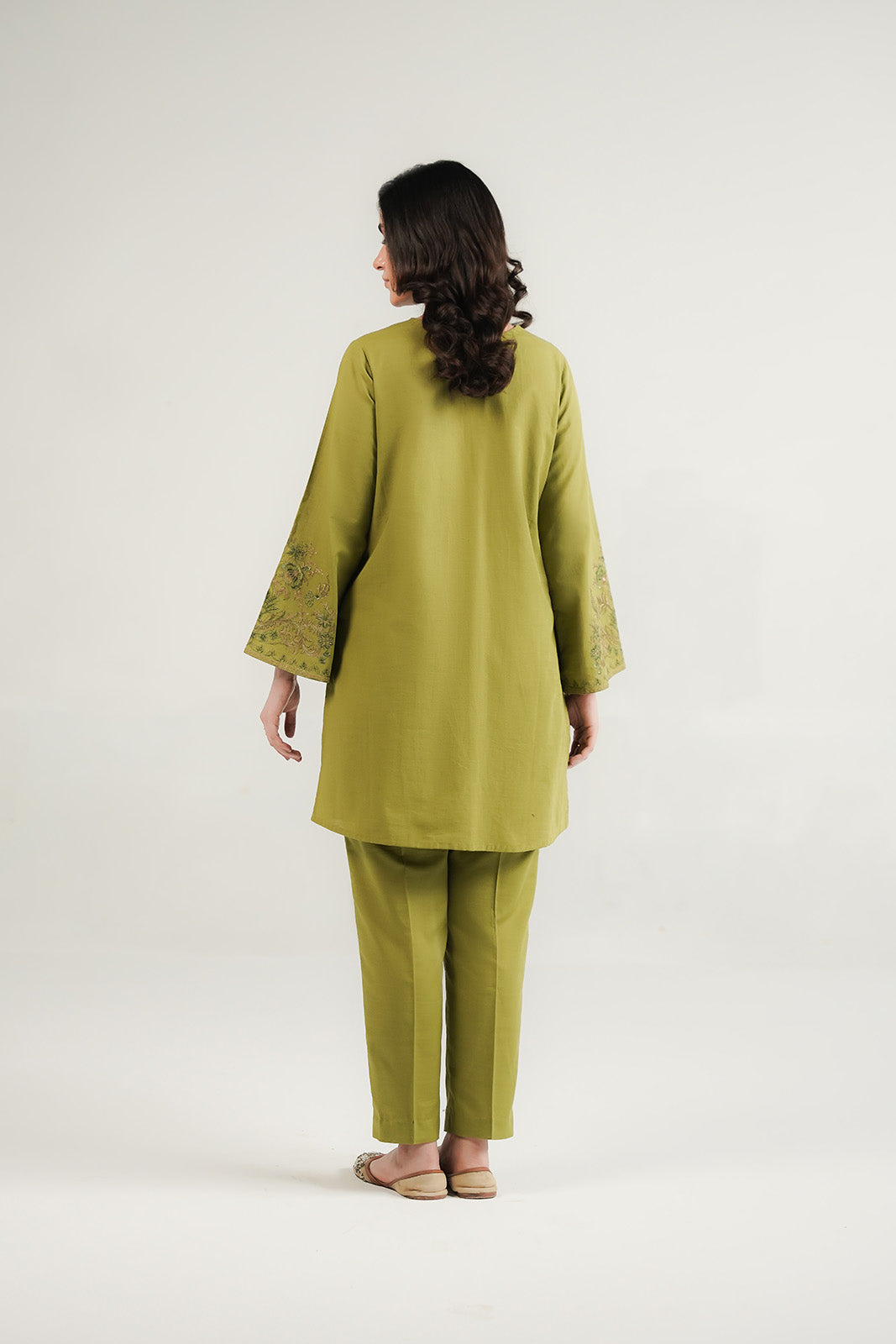 2 Piece Slub Khaddar Embroidered Suit (CP0557)