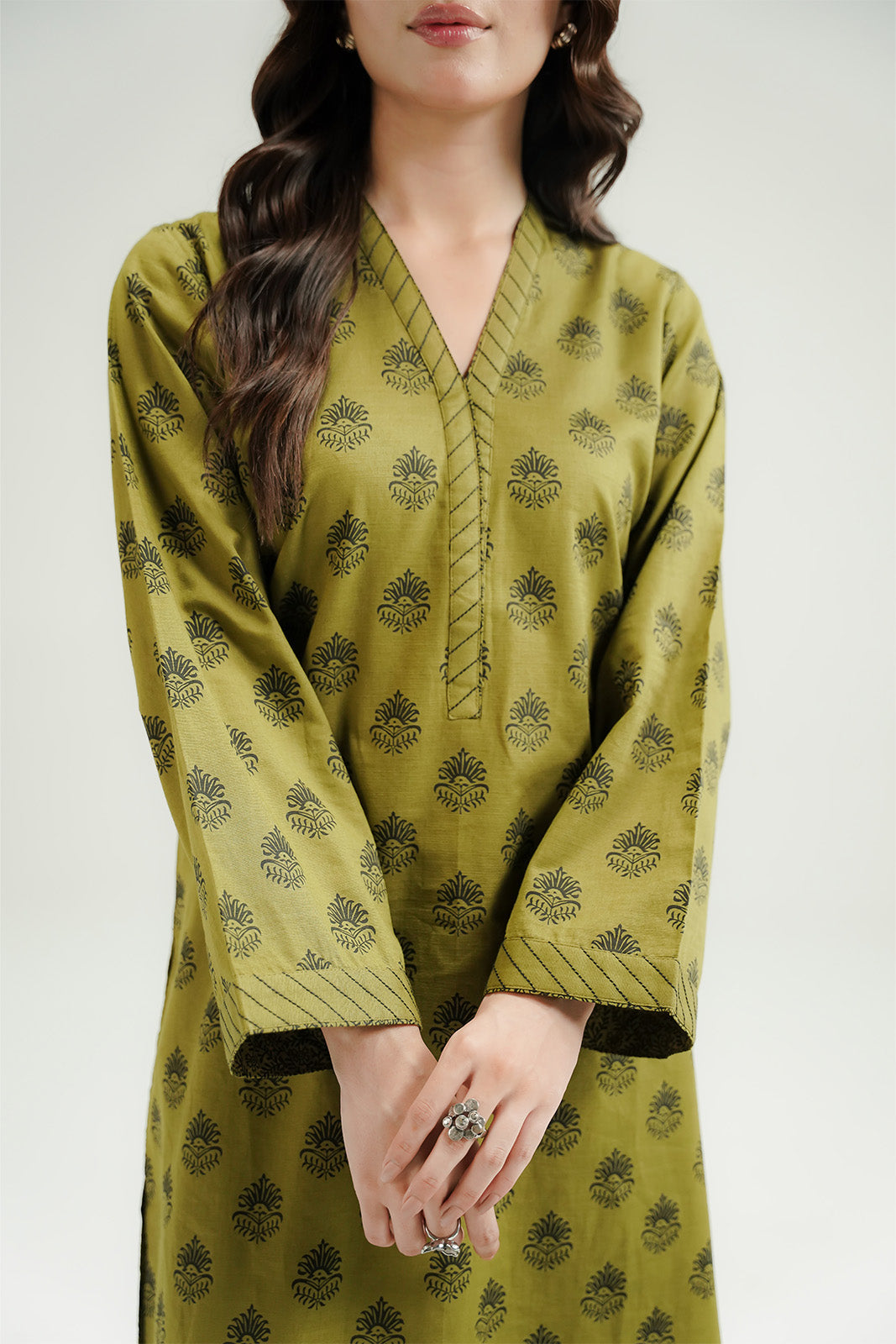 2 Piece Printed Slub Khaddar Printed Suit (CP0563)