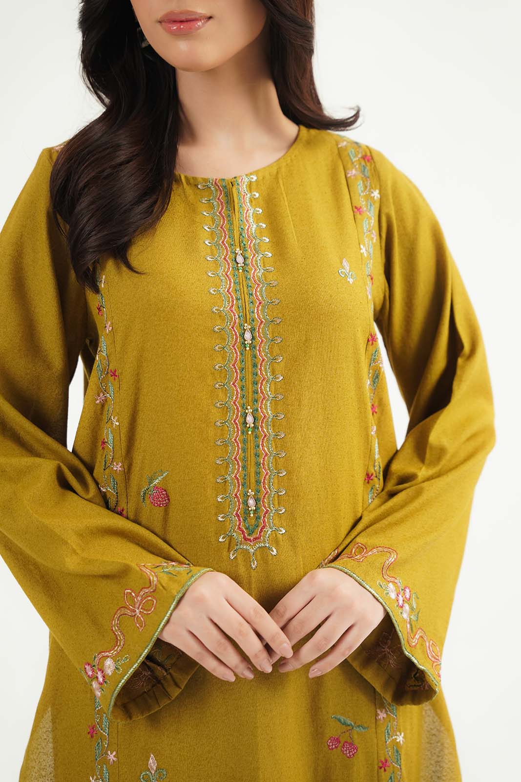 2 Piece Lawn Karandi Embroidered Suit (CP0580)