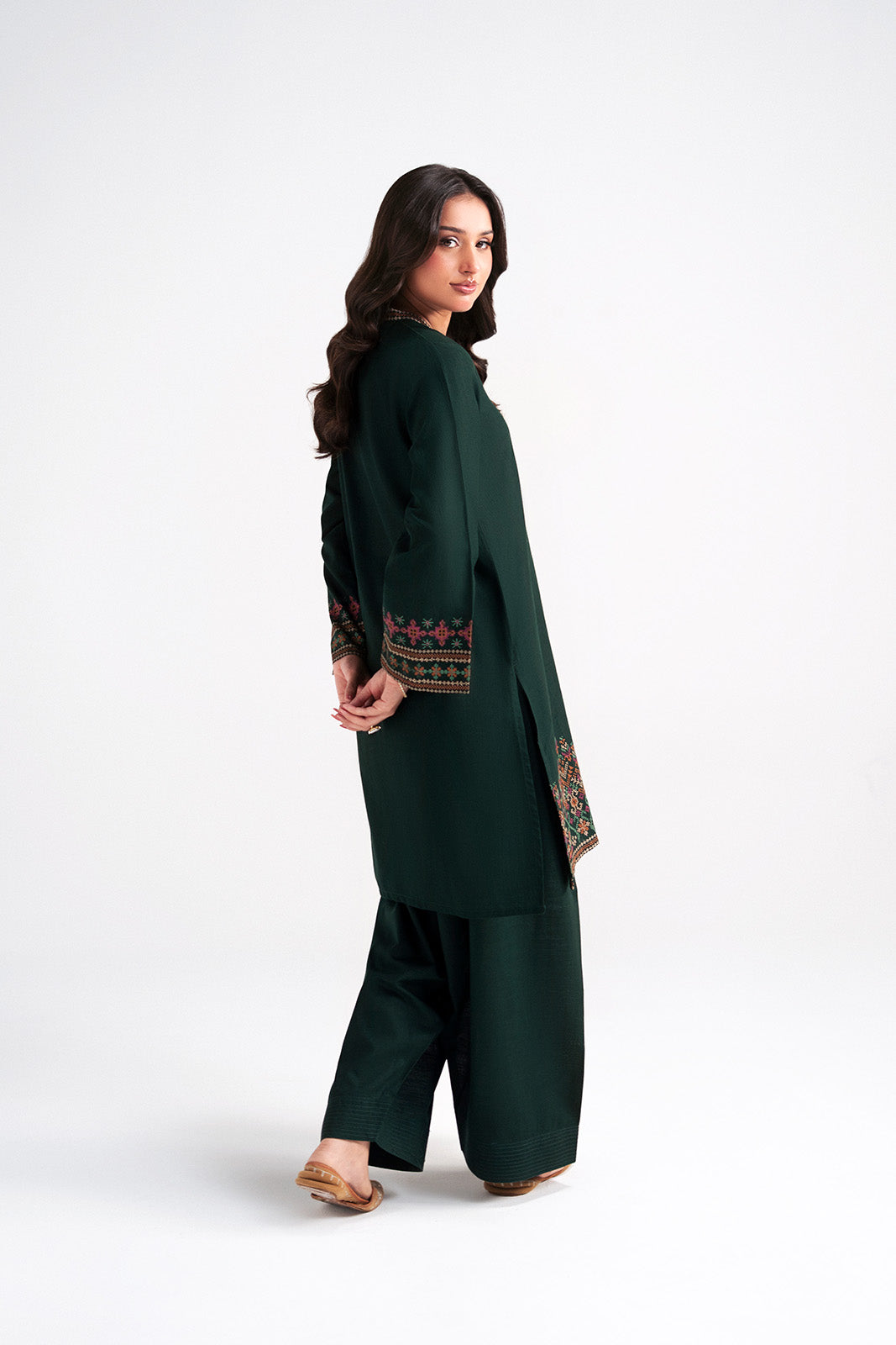 2 Piece Slub Khaddar Embroidered Suit (CP0585)