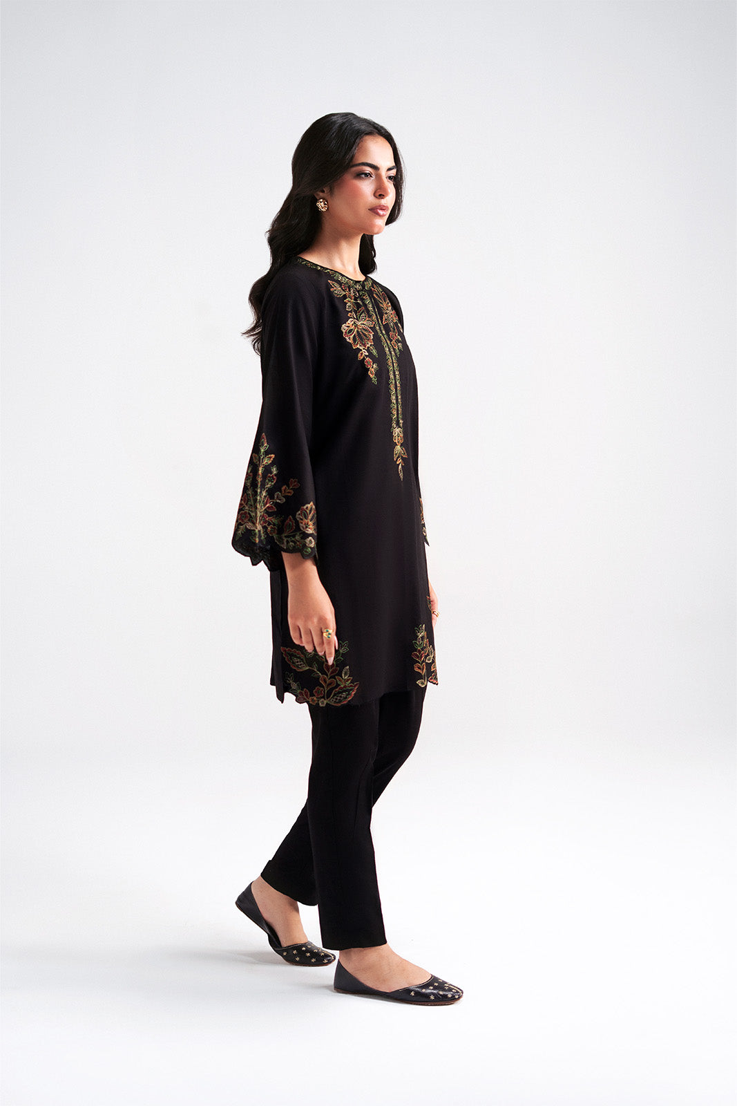 2 Piece Slub Khaddar Embroidered Suit (CP0597)