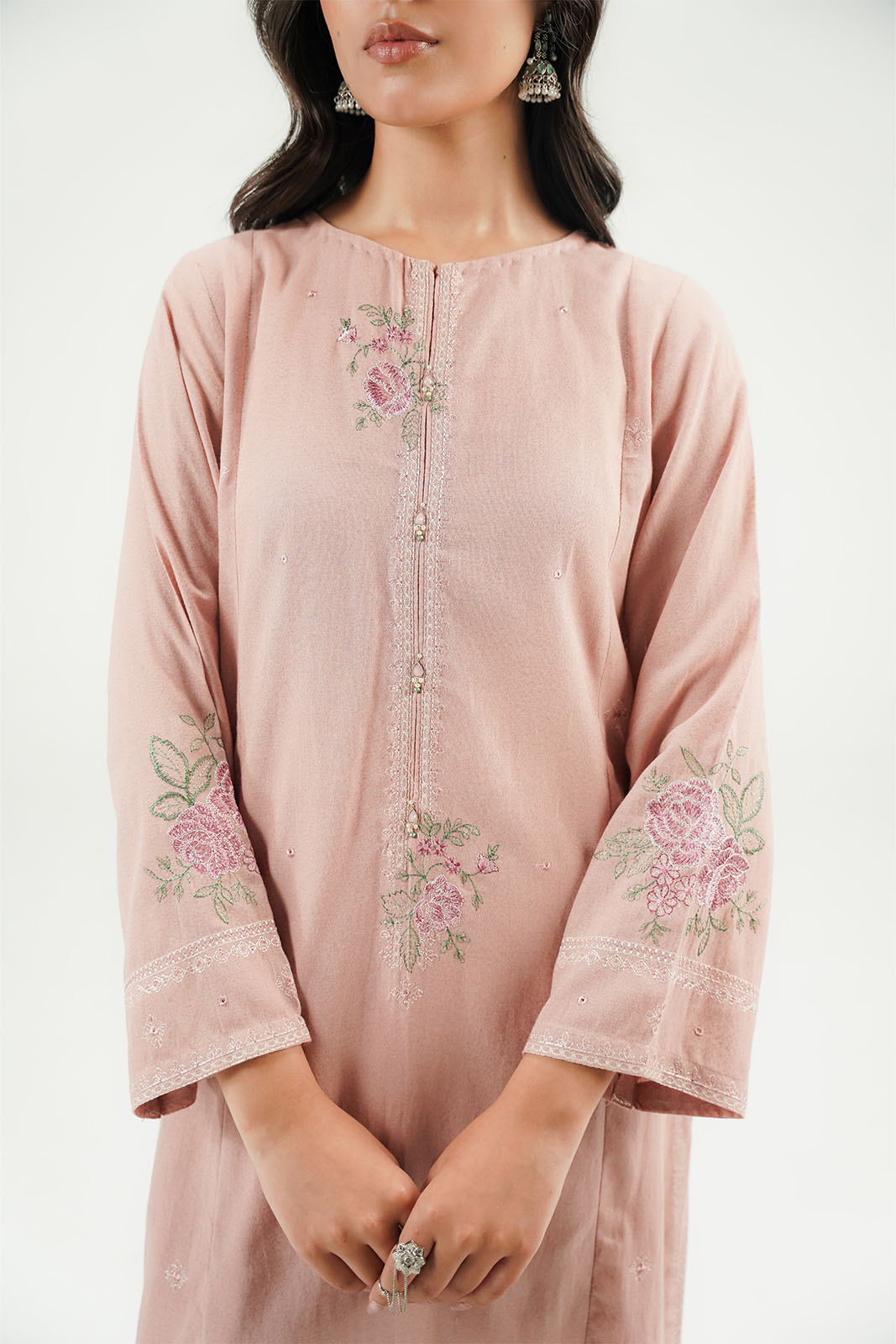 2 Piece Lawn Karandi Embroidered Suit (CP0601)