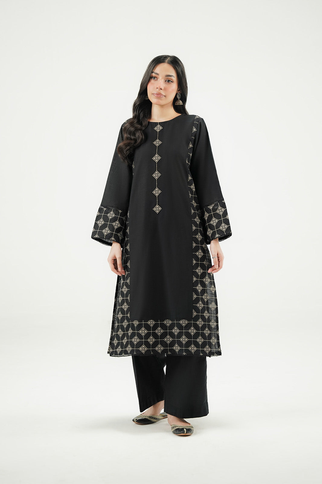 2 Piece Slub Khaddar Embroidered Suit (CP0605)