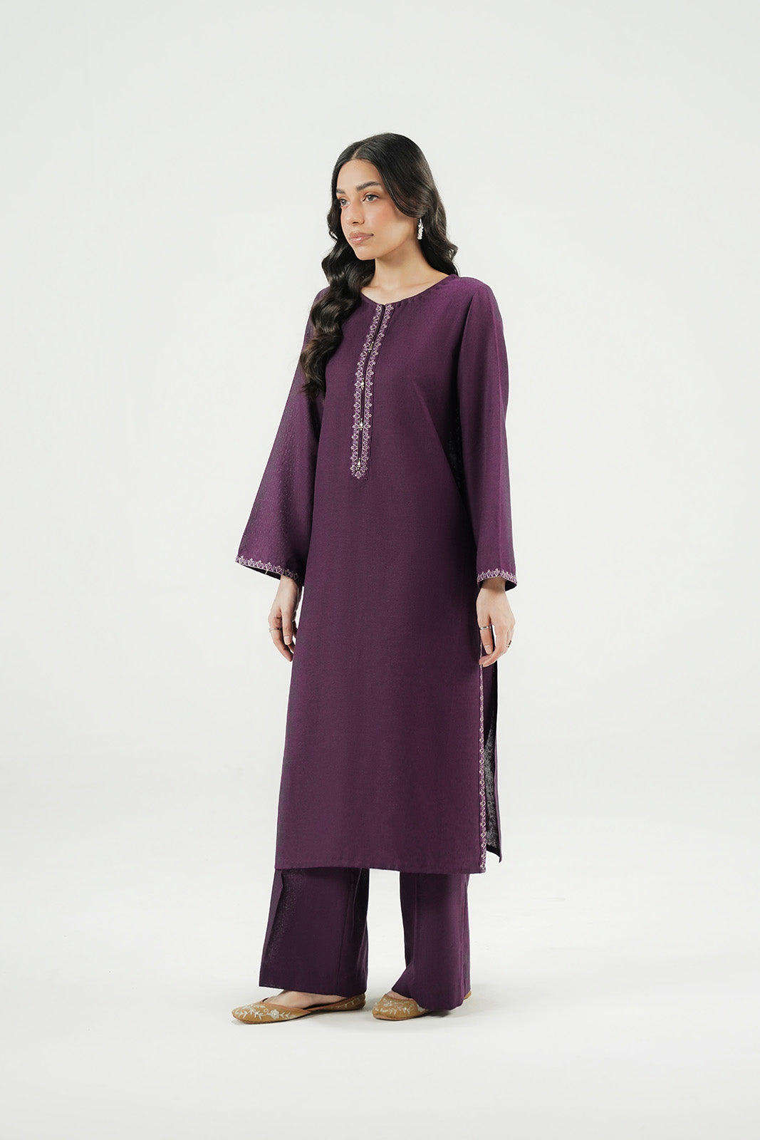2 Piece Cotton Karandi Embroidered Suit (CP0607)