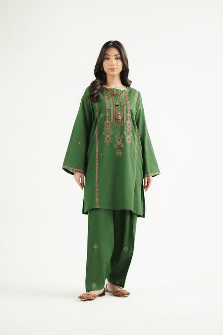 2 Piece Slub Khaddar Embroidered Suit (CP0617)